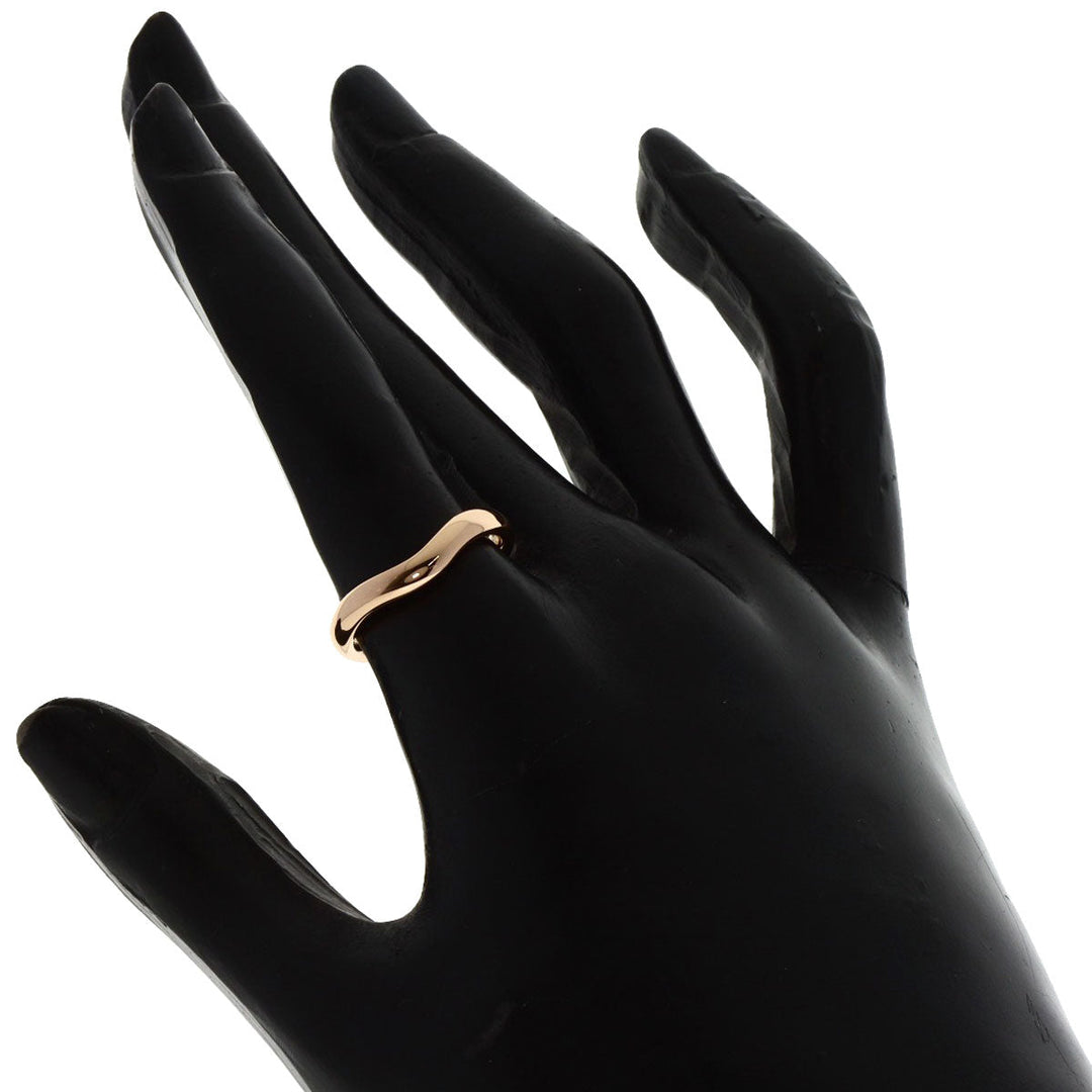TIFFANY&Co. Ring 18K Pink Gold gold Curved bundling Women Used Authentic