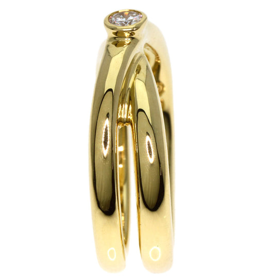 TIFFANY&Co. Ring 18K Yellow Gold gold Paloma Picasso Cross 1P Diamond