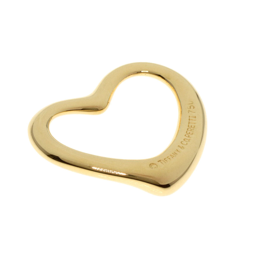 TIFFANY&Co. Pendant top 18K Yellow Gold gold Open Heart TOP Women Used Authentic