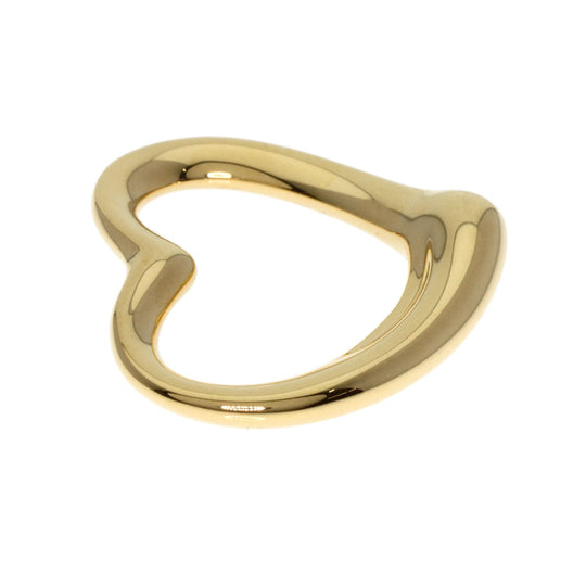 TIFFANY&Co. Pendant top 18K Yellow Gold gold Open Heart TOP Women Used Authentic