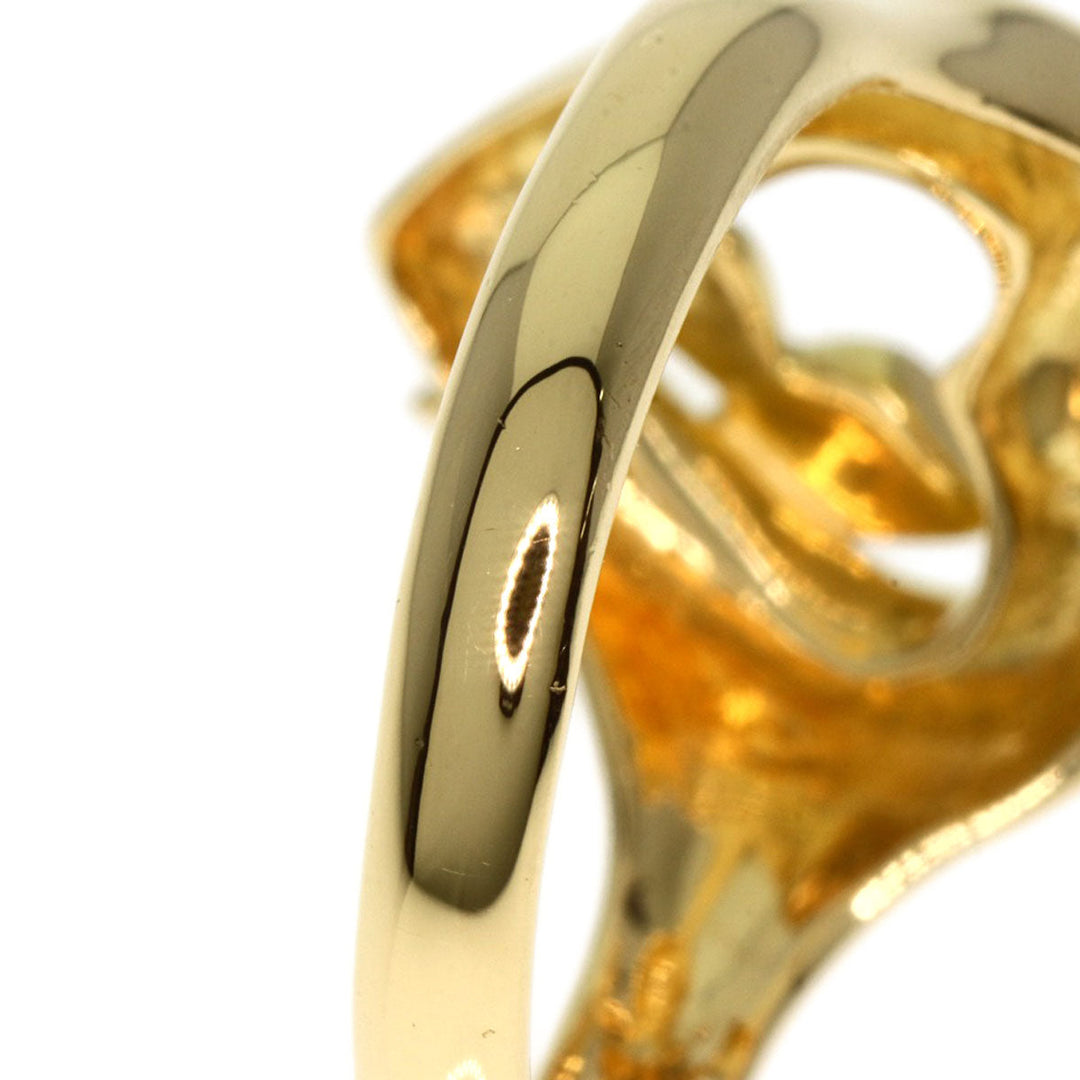 TIFFANY&Co. Ring 18K Yellow Gold gold Heart ribbon Women Used Authentic