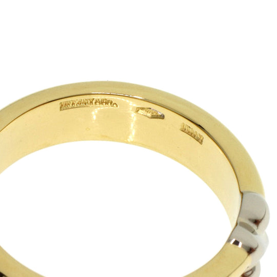 TIFFANY&Co. Ring 18K Yellow Gold gold Signature Cross 2P Diamond Women Used Authentic