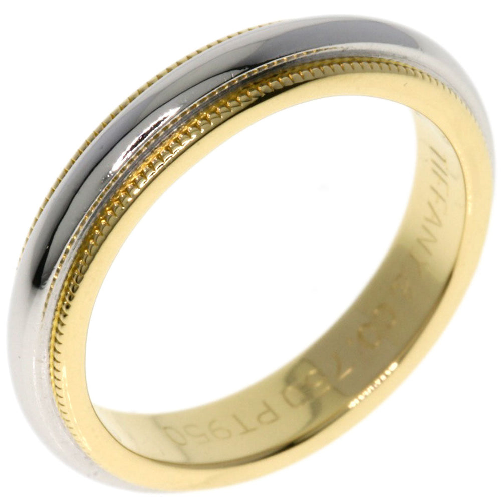 TIFFANY&Co. Ring PT950 , K18YG gold Milgray Women Used Authentic