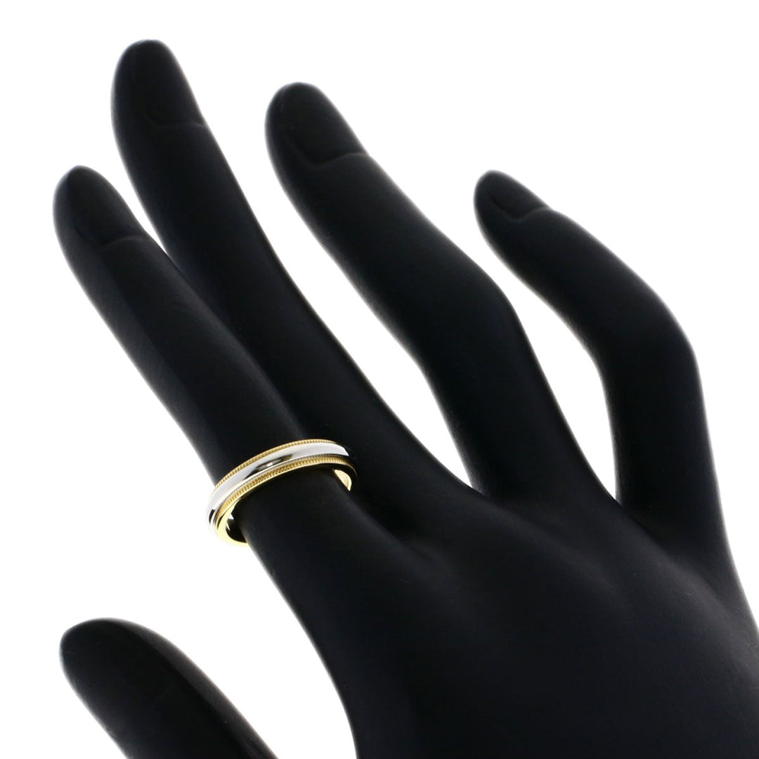 TIFFANY&Co. Ring PT950 , K18YG gold Milgray Women Used Authentic
