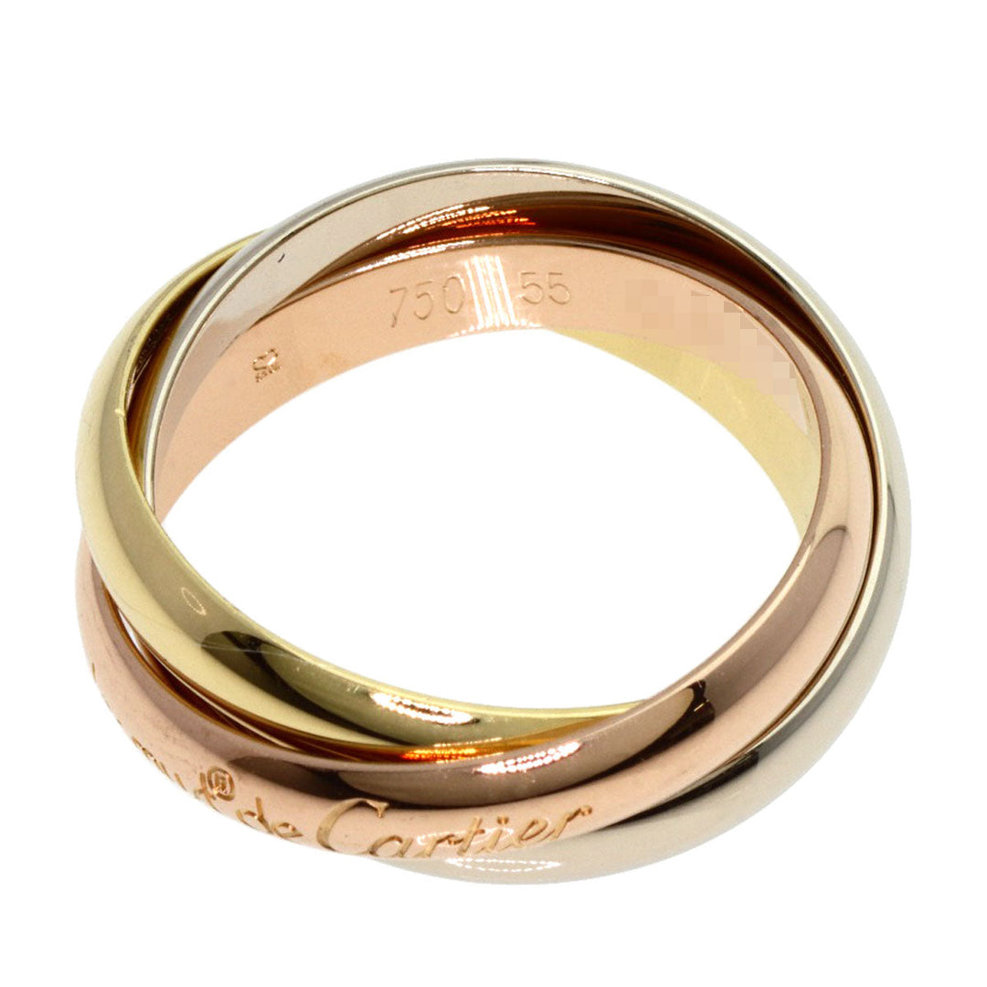 CARTIER Ring 18K Yellow Gold gold Trinity #55