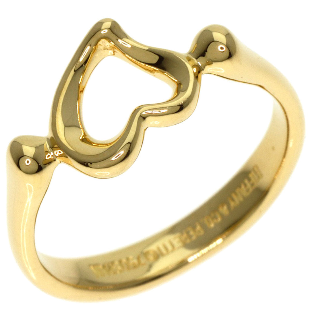 TIFFANY&Co. Ring 18K Yellow Gold gold Open heart Women Used Authentic