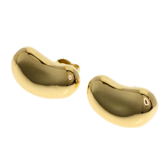 TIFFANY&Co. Pierce 18K Yellow Gold gold Bean Women Used Authentic