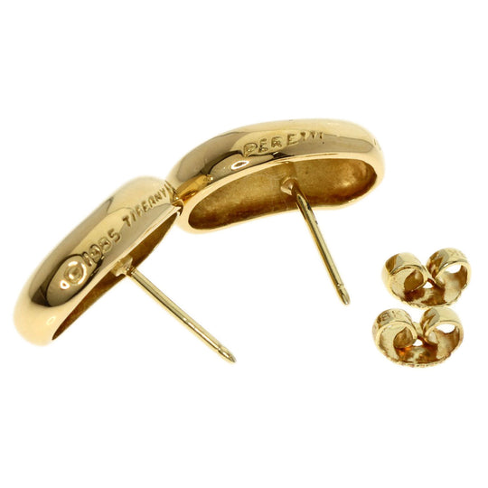 TIFFANY&Co. Pierce 18K Yellow Gold gold Bean Women Used Authentic