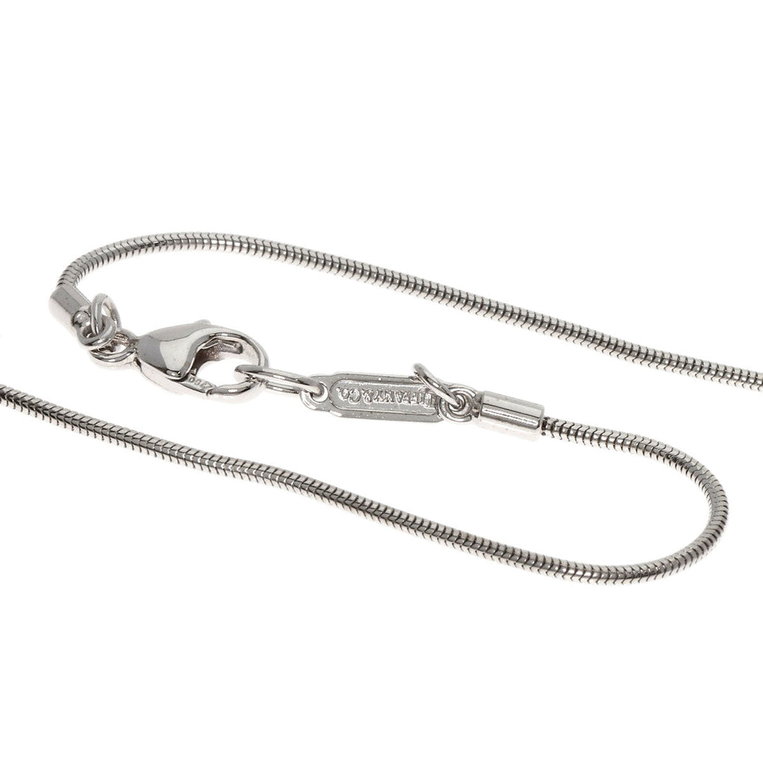 TIFFANY&Co. Necklace K18WG Silver Atlas Bar Diamond
