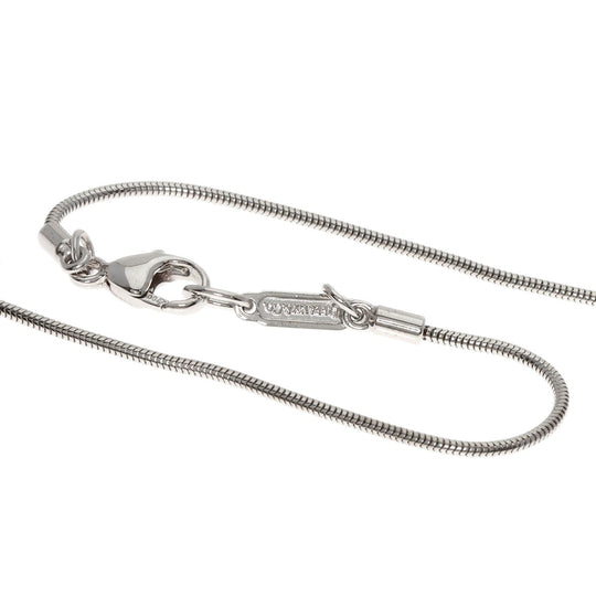 TIFFANY&Co. Necklace K18WG Silver Atlas Bar Diamond