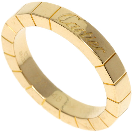 CARTIER Ring 18K Yellow Gold gold Laniere # 48 Women Used Authentic