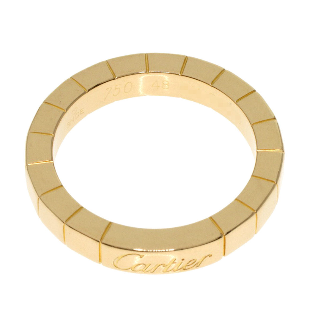 CARTIER Ring 18K Yellow Gold gold Laniere # 48 Women Used Authentic