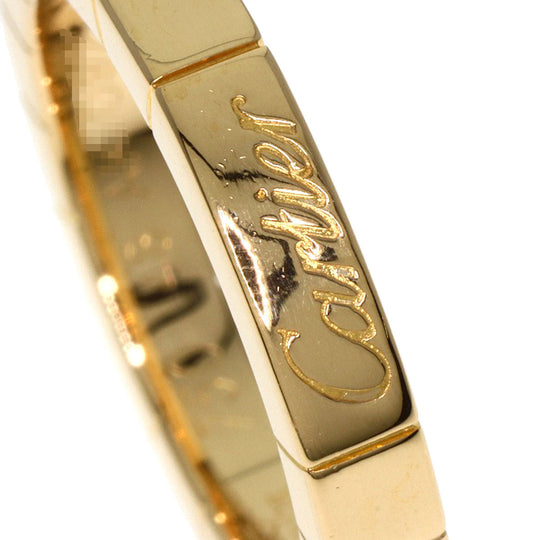 CARTIER Ring 18K Yellow Gold gold Laniere # 48 Women Used Authentic