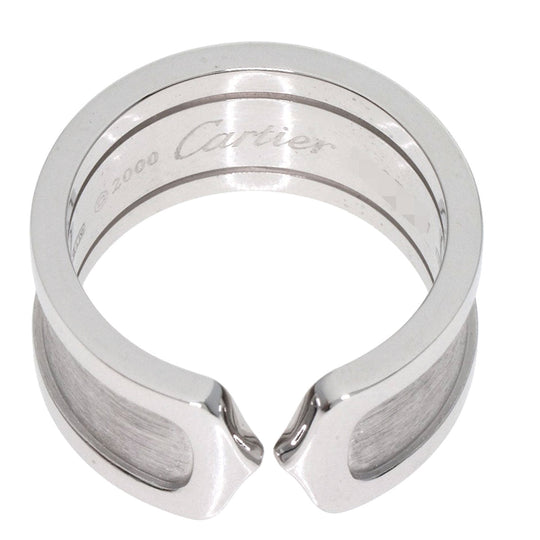 CARTIER Ring K18WG Silver C2 LM #53