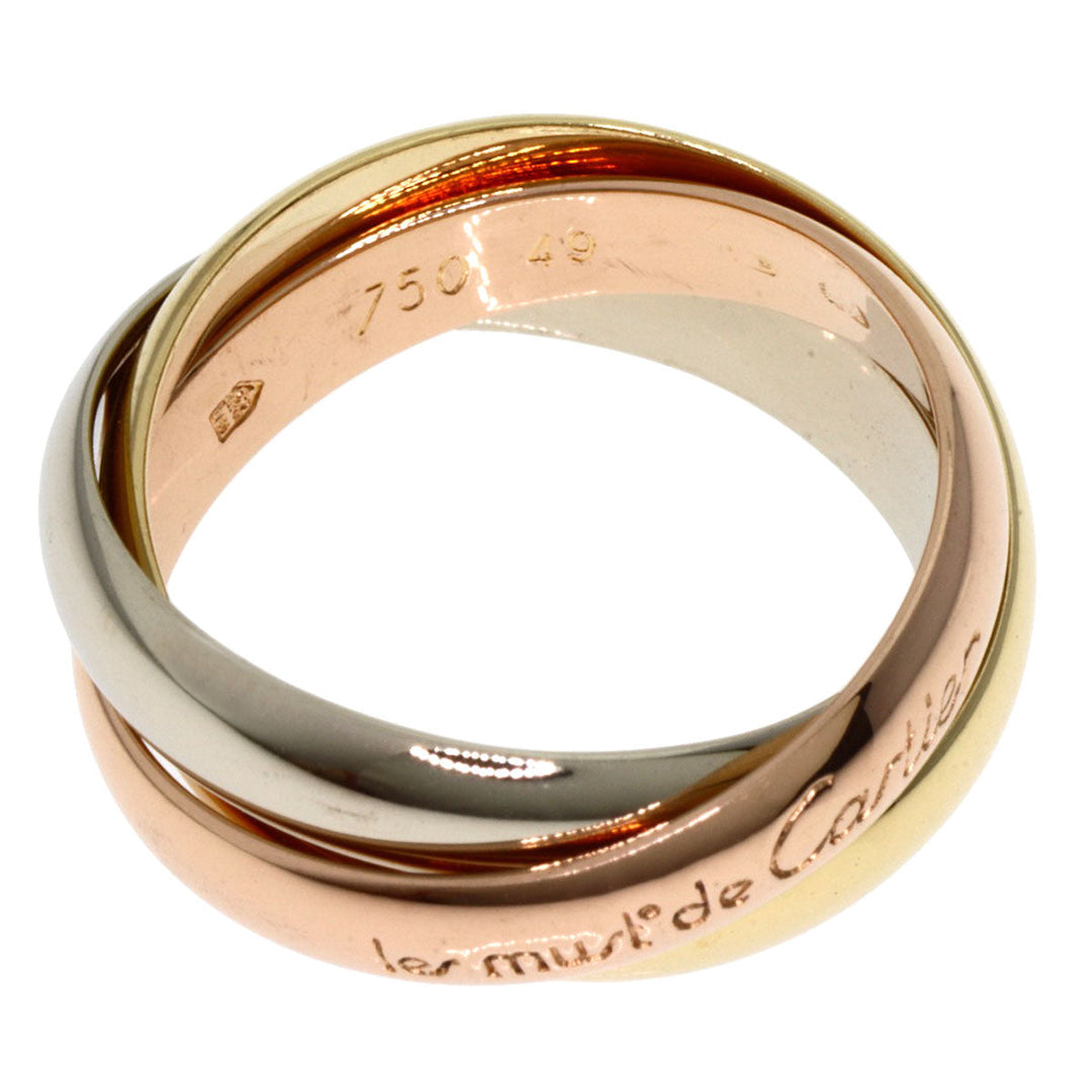 CARTIER Ring 18K Yellow Gold gold Trinity #49