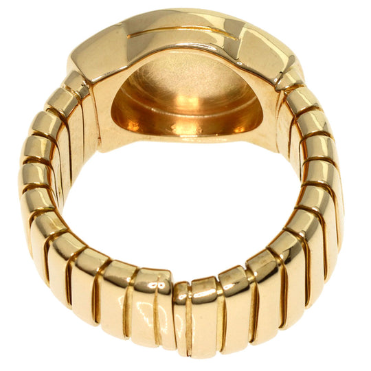 BVLGARI Ring 18K Yellow Gold gold Tubogas onyx Women Used Authentic