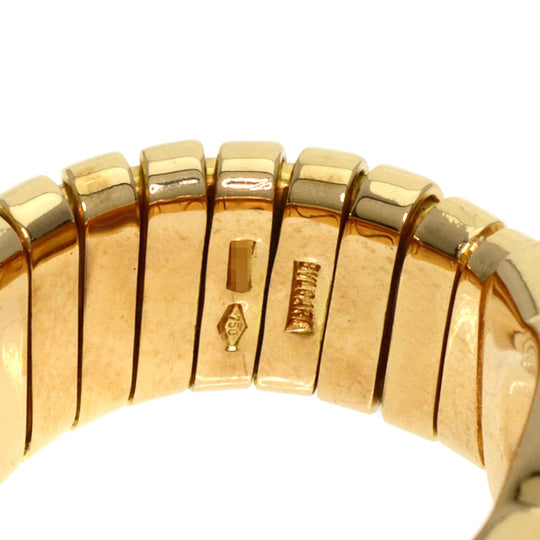 BVLGARI Ring 18K Yellow Gold gold Tubogas onyx Women Used Authentic