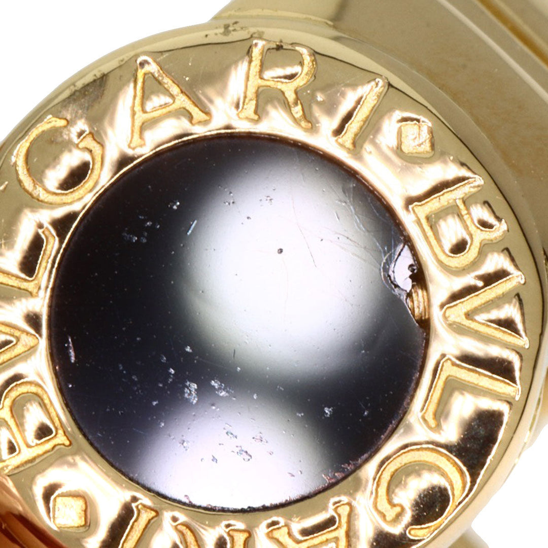 BVLGARI Ring 18K Yellow Gold gold Tubogas onyx Women Used Authentic
