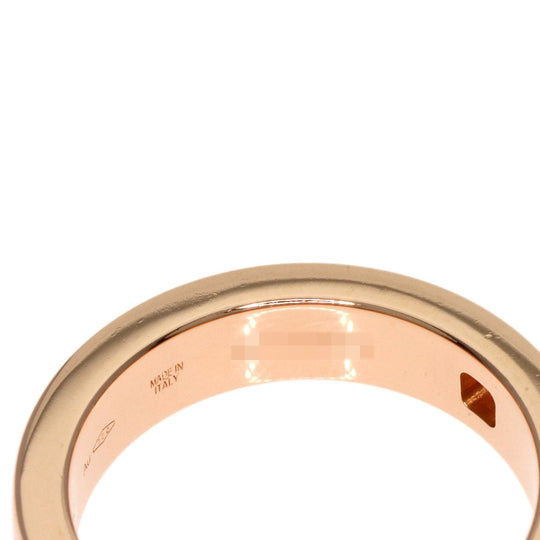 BVLGARI Ring 18K Yellow Gold gold Double logo 1P Diamond Women Used Authentic