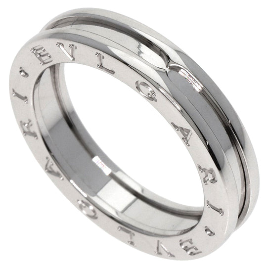 BVLGARI Ring K18WG Silver B-zero1 B-zero One 1 Band XS #57 Women Used Authentic