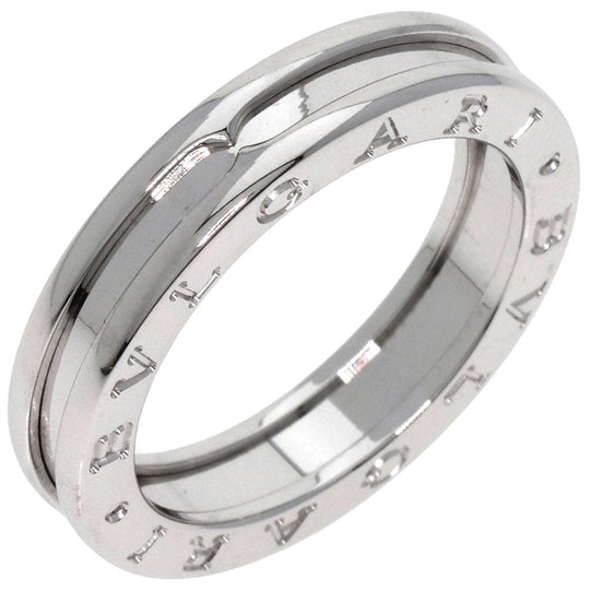 BVLGARI Ring K18WG Silver B-zero1 B-zero One 1 Band XS #57 Women Used Authentic