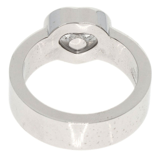 Chopard Ring K18WG Silver Happy Diamond 82/2897-20 Women Used Authentic