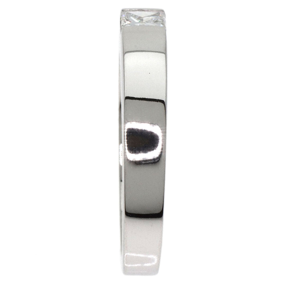 CARTIER Ring K18WG Silver Date with Diamond #48