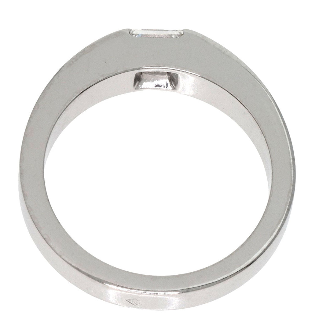 CARTIER Ring K18WG Silver Date with Diamond #48