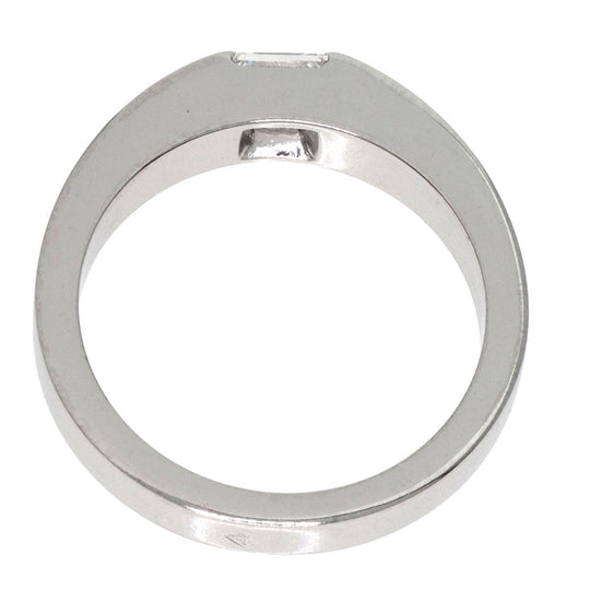 CARTIER Ring K18WG Silver Date with Diamond #48