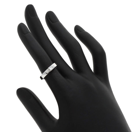 CARTIER Ring K18WG Silver Date with Diamond #48