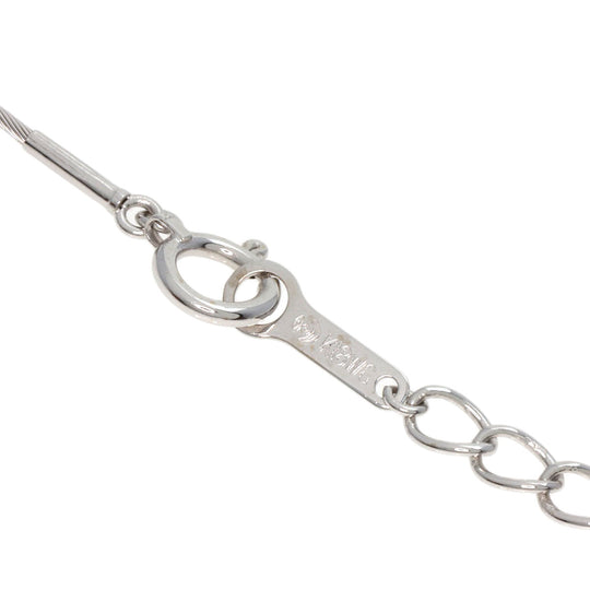 TASAKI Necklace K18WG Silver Black Pearl Wire