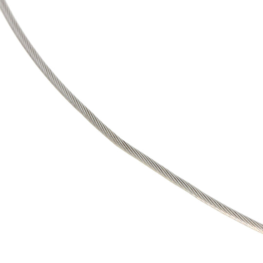 TASAKI Necklace K18WG Silver Black Pearl Wire