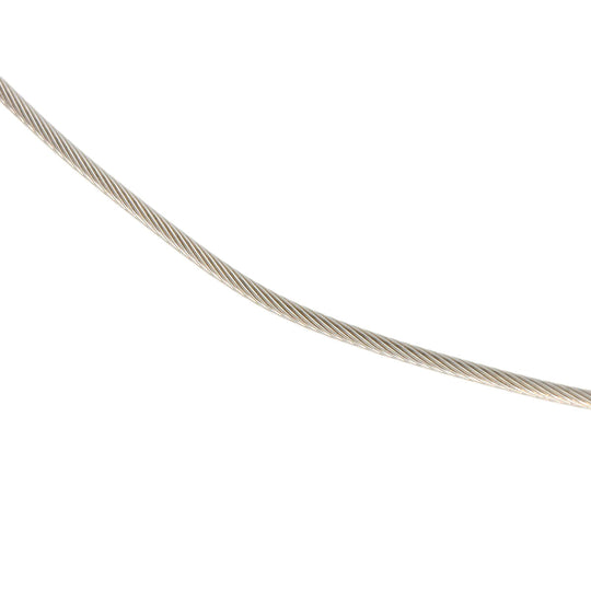 TASAKI Necklace K18WG Silver Black Pearl Wire