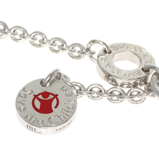 BVLGARI bracelet SV Silver B-zero1 B-zero One Save the Children ML Women Used Authentic