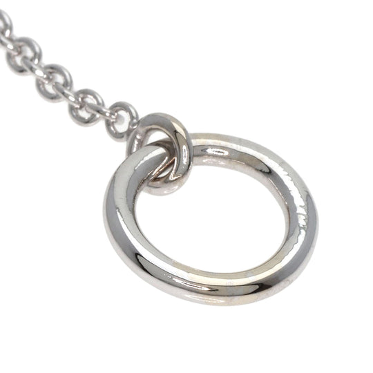 HERMES bracelet K18WG Silver Mini Chene Dunkle Women Used Authentic