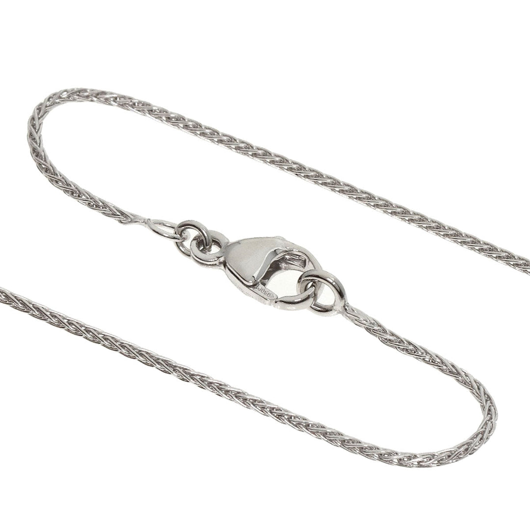 Damiani Necklace PT950 Silver Lover's Heart Diamond
