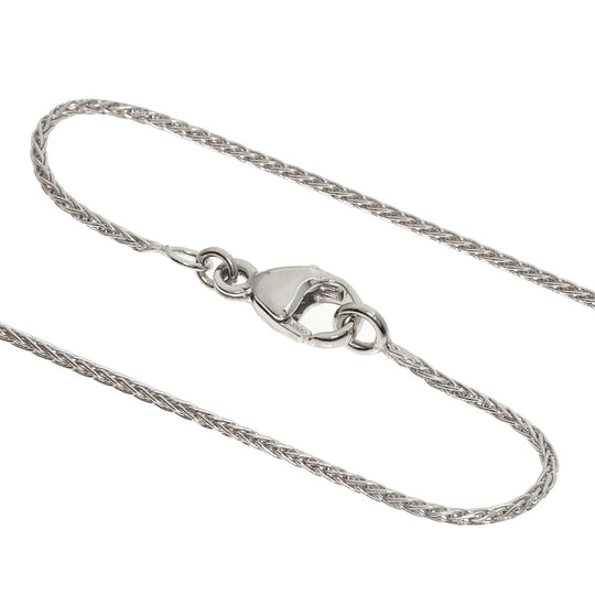 Damiani Necklace PT950 Silver Lover's Heart Diamond