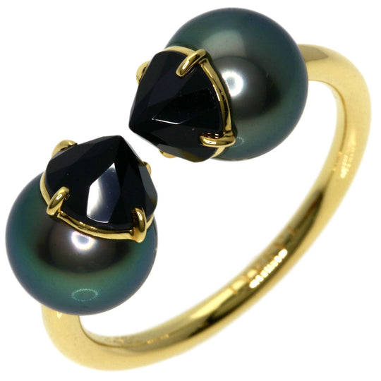 TASAKI Ring 18K Yellow Gold gold Refine Rebellion Pearl Spinel Women Used Authentic