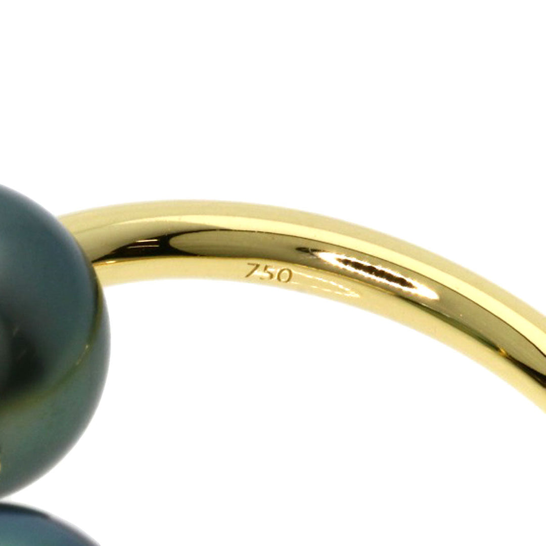 TASAKI Ring 18K Yellow Gold gold Refine Rebellion Pearl Spinel Women Used Authentic