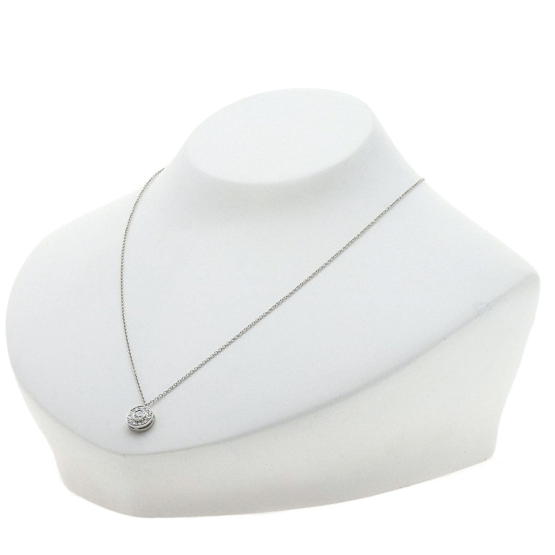 TIFFANY&Co. Necklace PT950 Silver Circle diamond