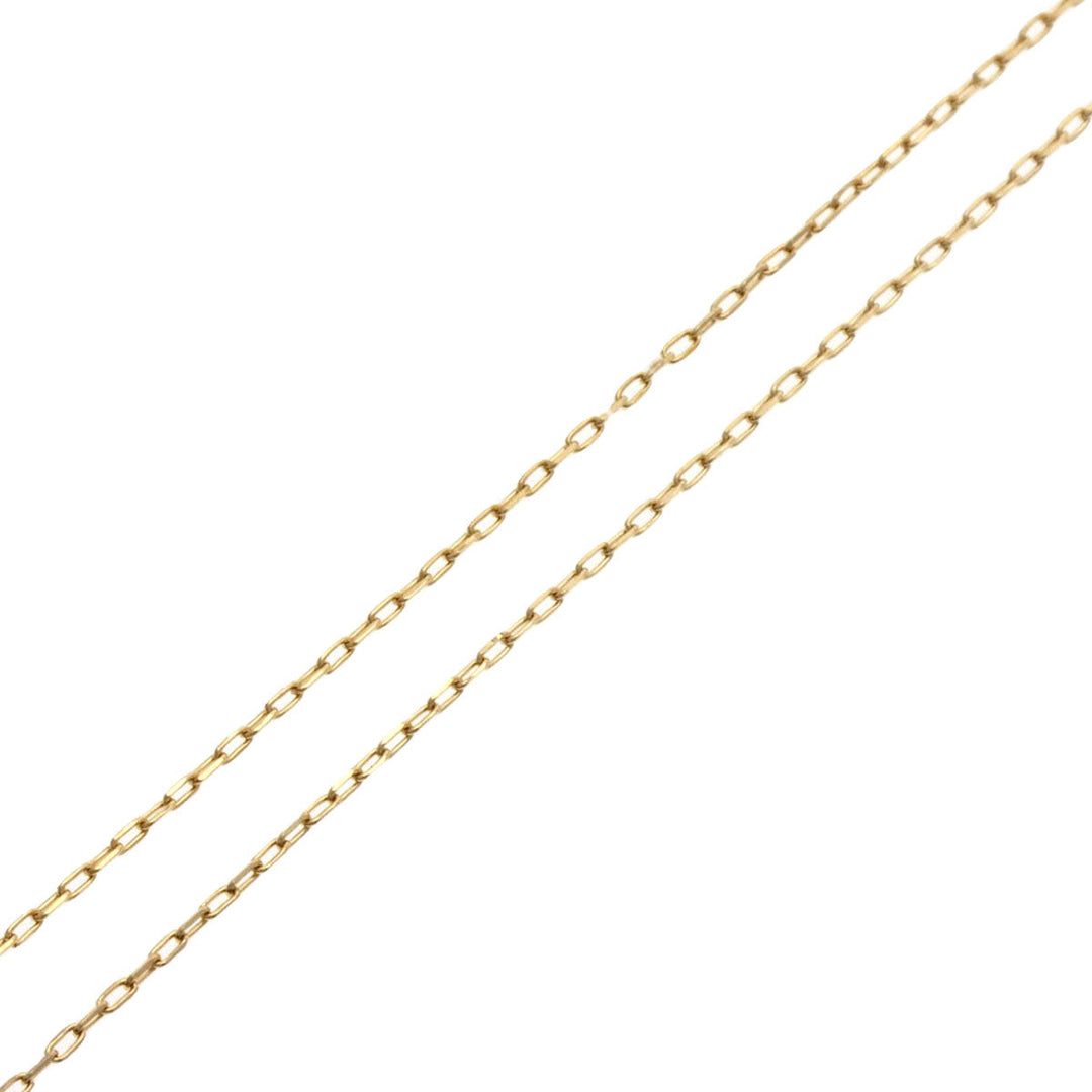 agete Necklace K10YG gold Ruby Women Used Authentic