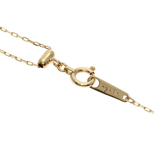 agete Necklace K10YG gold Ruby Women Used Authentic