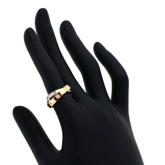 CARTIER Ring 18K Pink Gold gold Be Love Diamond #49