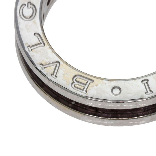 BVLGARI Ring K18WG Silver B-zero1 B-zero One 1 Band XS Garnet #47