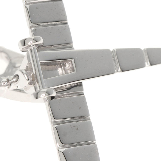 CARTIER Pendant top K18WG Silver Airplane Charm Women Used Authentic
