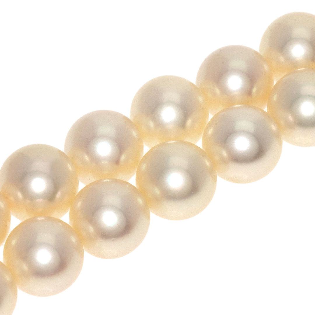 MIKIMOTO Necklace K14YG white Akoya pearl Pearl Women Used Authentic