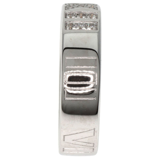 TIFFANY&Co. Ring K18WG Silver Atlas Diamond Women Used Authentic