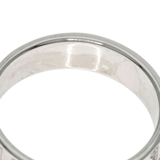 TIFFANY&Co. Ring K18WG Silver Atlas Diamond Women Used Authentic