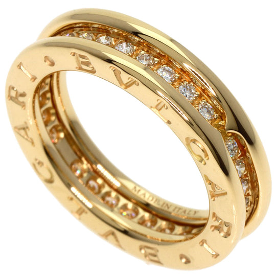 BVLGARI Ring 18K Yellow Gold gold B-zero1 B-zero One 1 Band XS Diamond #49