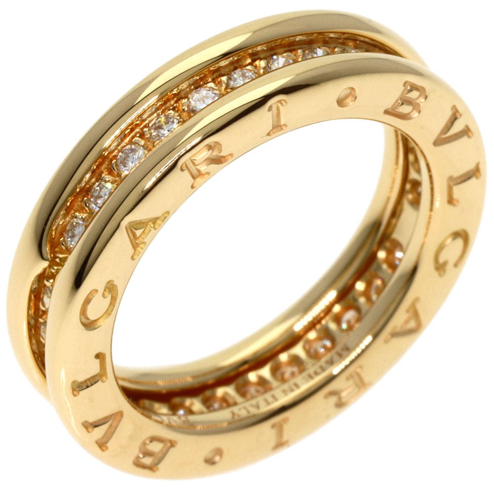 BVLGARI Ring 18K Yellow Gold gold B-zero1 B-zero One 1 Band XS Diamond #49